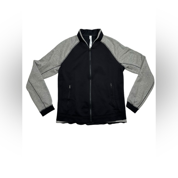 “RARE” Lululemon‎ Var-City Bomber Black / Heathered Black Size 8 - Picture 8 of 16